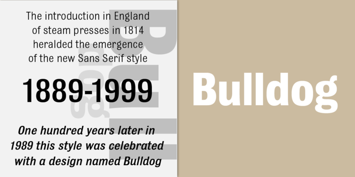 Пример шрифта Bulldog #1